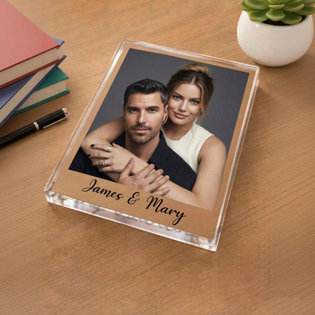 Photo Acrylic Block - 1 Custom Acrylic Photo & Text