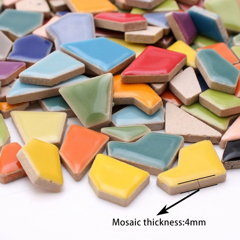 100g Randomly Mixed Colors DIY - Ceramic Tile Blank review and price