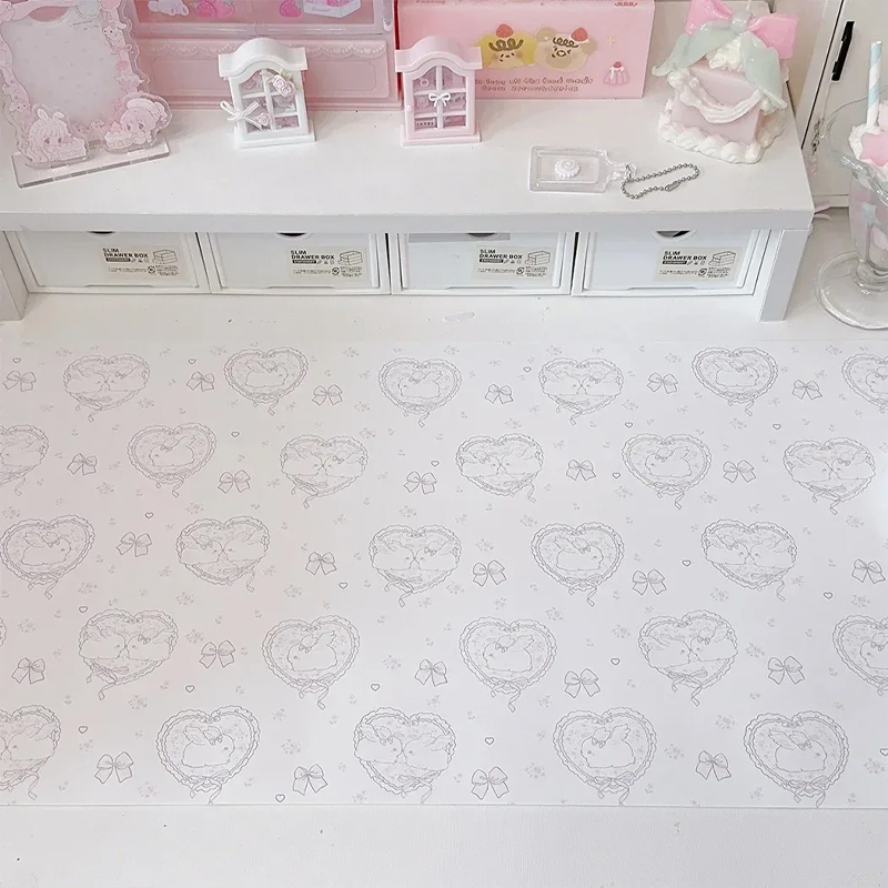 Kawaii Pink Rabbit PU Leather  - Mouse Pad Blank Sublimation review and price