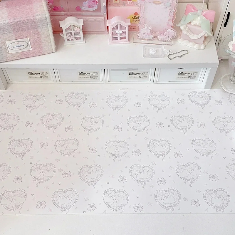 Kawaii Pink Rabbit PU Leather  - Mouse Pad Blank Sublimation review and price