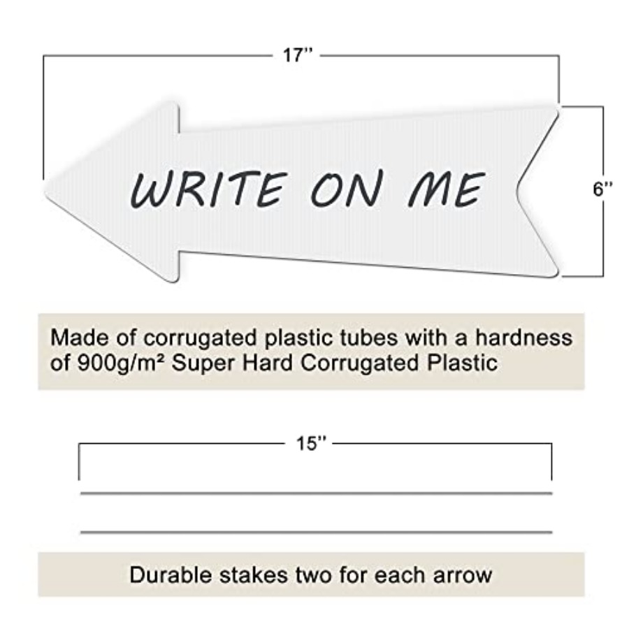 Blank Arrow Signs with Stakes  - Yard Sign Blank review and price