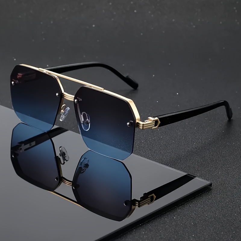 Trendy Double-Bridge Men's Squ - Metal Photo Panel review and price