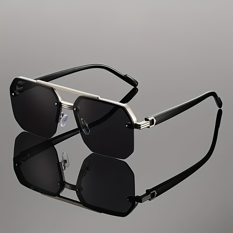 Trendy Double-Bridge Men's Squ - Metal Photo Panel review and price