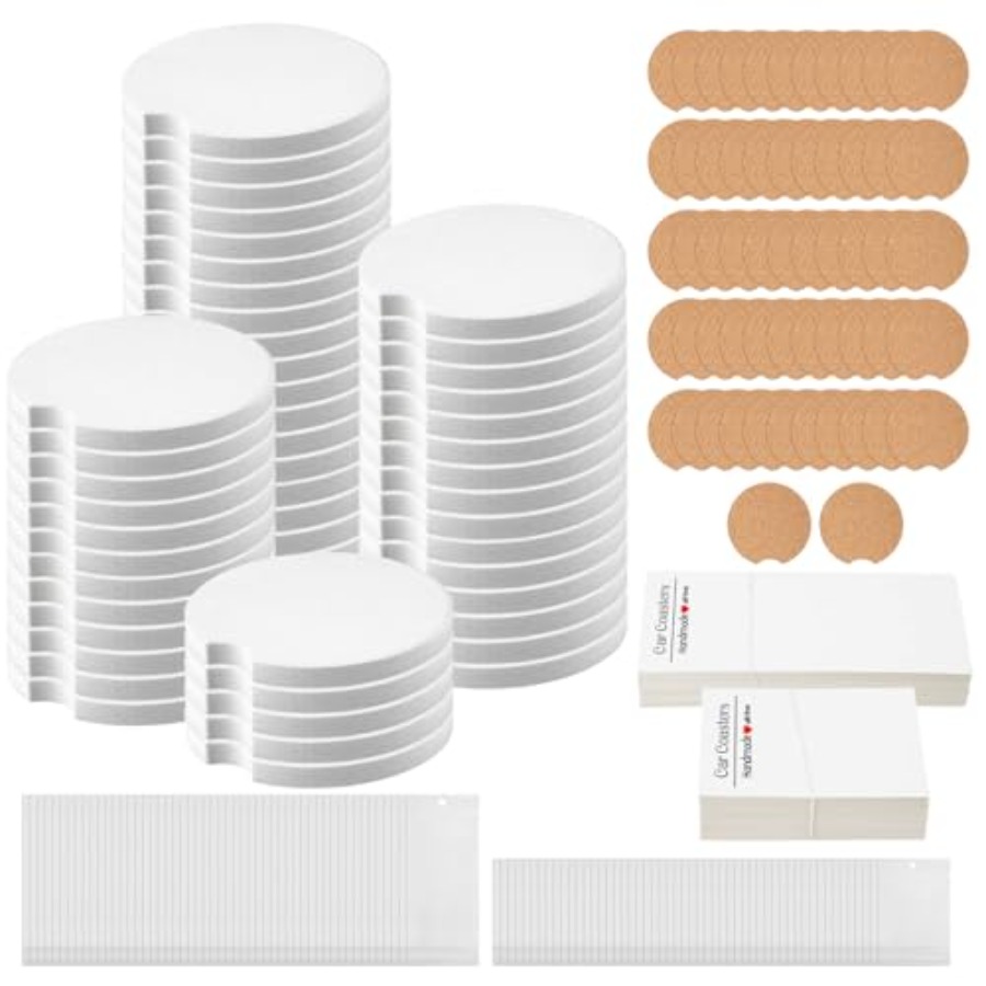 312 Pcs Ceramic Car Coasters 2 - Coaster Sublimation Blank review and price
