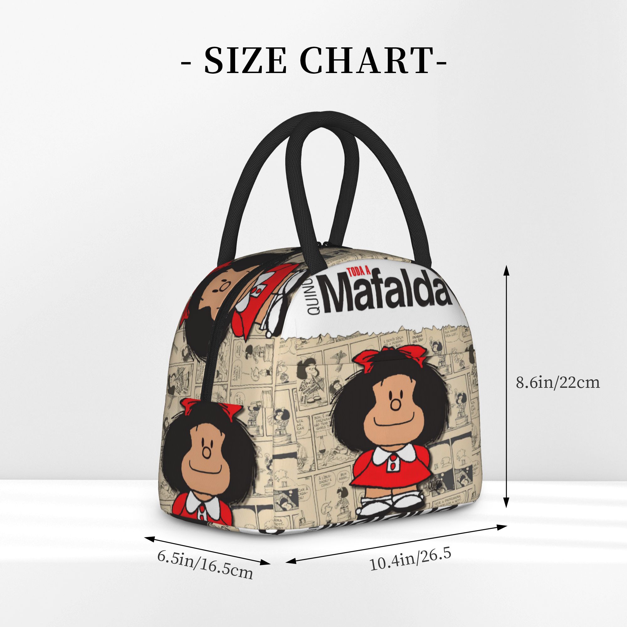 Mafalda Comic Insulated Lunch  - Tote Bag Sublimation review and price