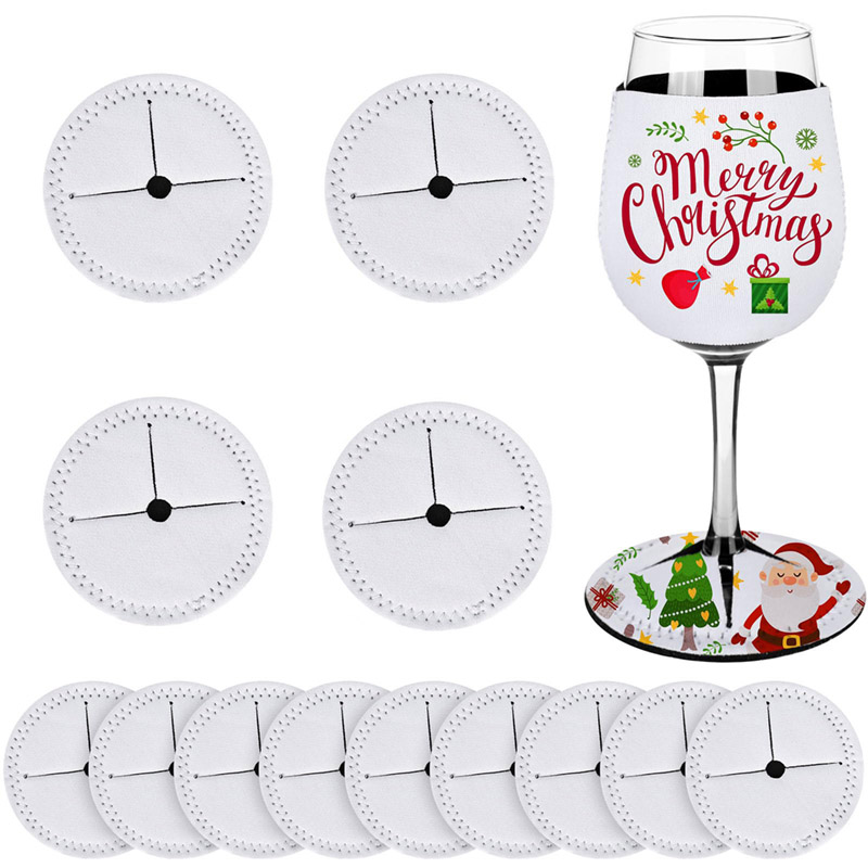 5/10Pcs Sublimation Wine Bottl - Coaster Sublimation Blank review and price